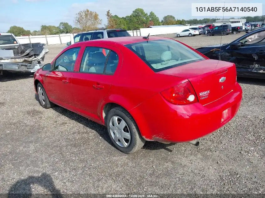 1G1AB5F56A7140540 2010 Chevrolet Cobalt Ls