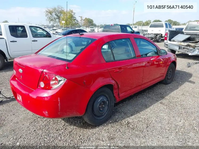 1G1AB5F56A7140540 2010 Chevrolet Cobalt Ls