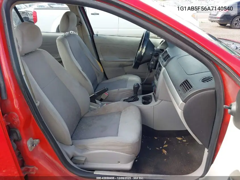 1G1AB5F56A7140540 2010 Chevrolet Cobalt Ls