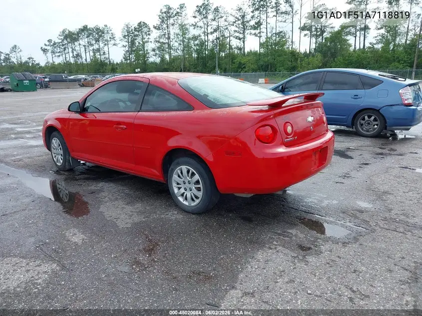 1G1AD1F51A7118819 2010 Chevrolet Cobalt Lt