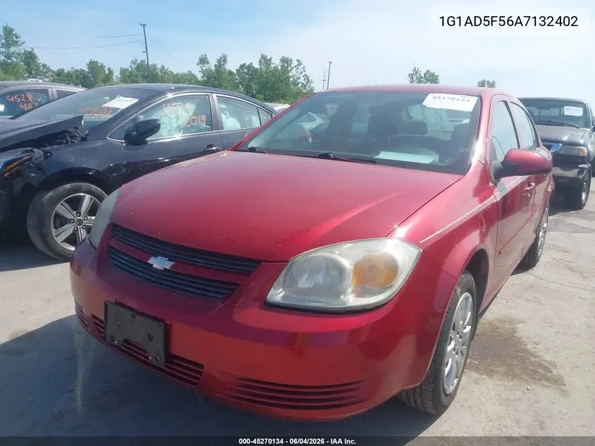 2010 Chevrolet Cobalt Lt VIN: 1G1AD5F56A7132402 Lot: 45270134
