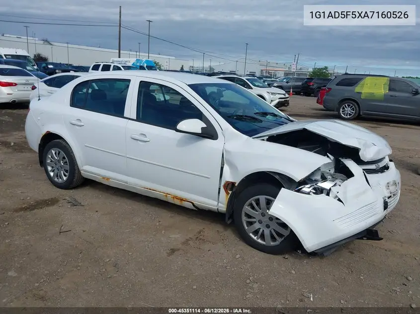 2010 Chevrolet Cobalt Lt VIN: 1G1AD5F5XA7160526 Lot: 45351114