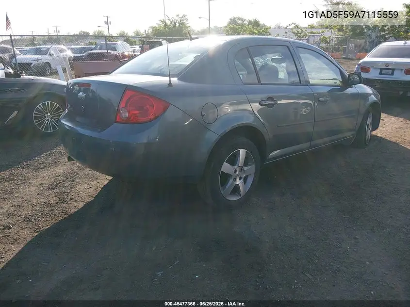 2010 Chevrolet Cobalt Lt VIN: 1G1AD5F59A7115559 Lot: 45477366