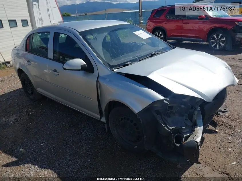 2010 Chevrolet Cobalt Lt VIN: 1G1AD5F51A7176937 Lot: 45508454