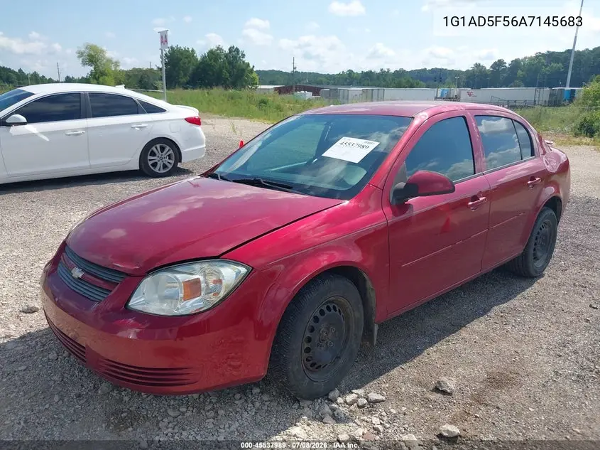 2010 Chevrolet Cobalt Lt VIN: 1G1AD5F56A7145683 Lot: 45537989