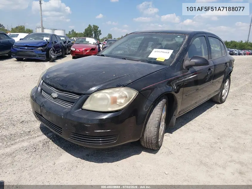 2010 Chevrolet Cobalt Lt VIN: 1G1AF5F51A7188077 Lot: 45539668