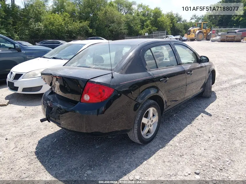 2010 Chevrolet Cobalt Lt VIN: 1G1AF5F51A7188077 Lot: 45539668
