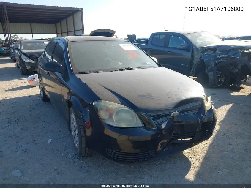 2010 Chevrolet Cobalt Ls VIN: 1G1AB5F51A7106800 Lot: 45564316