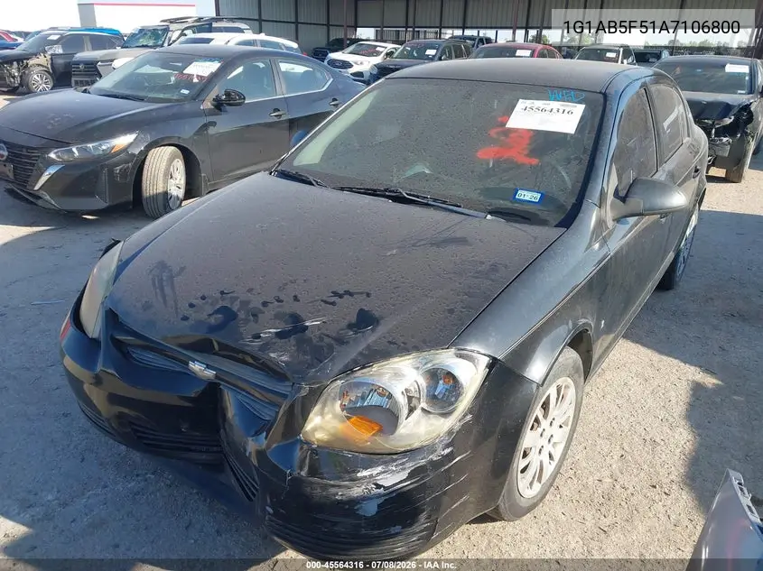2010 Chevrolet Cobalt Ls VIN: 1G1AB5F51A7106800 Lot: 45564316