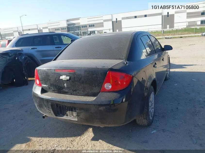 2010 Chevrolet Cobalt Ls VIN: 1G1AB5F51A7106800 Lot: 45564316