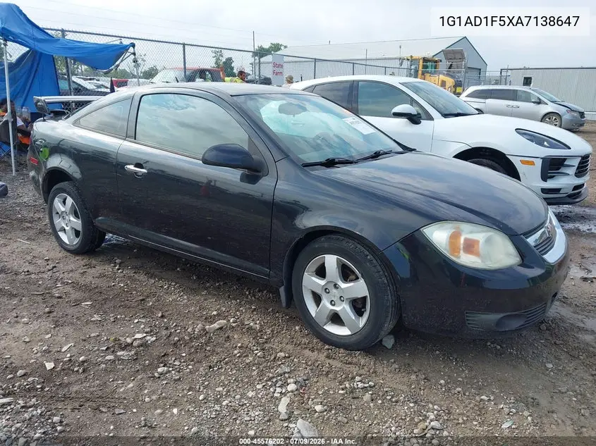 2010 Chevrolet Cobalt Lt VIN: 1G1AD1F5XA7138647 Lot: 45576202
