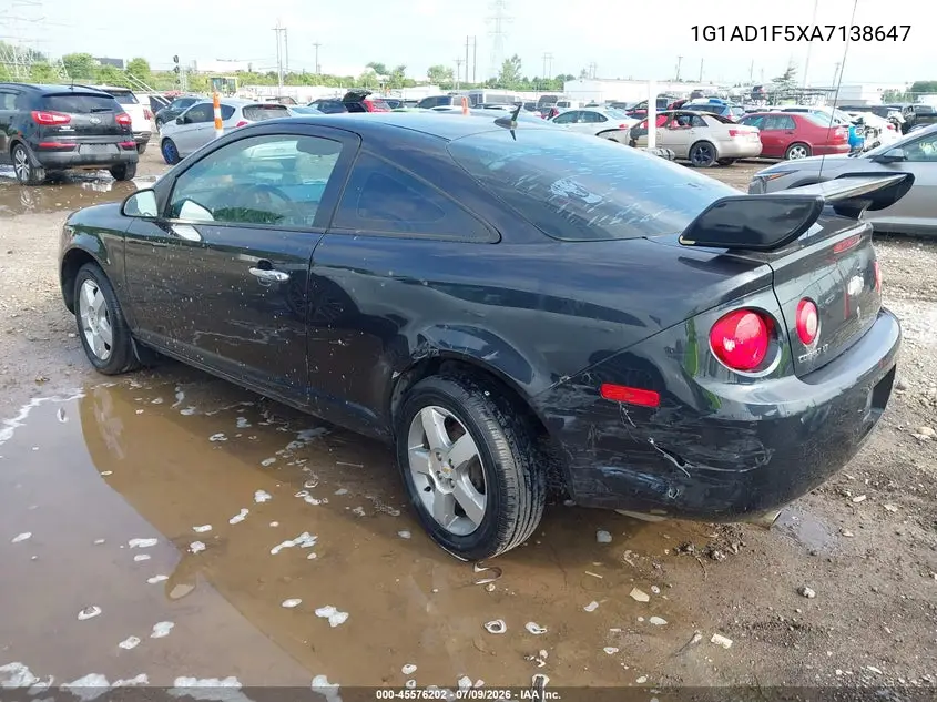 2010 Chevrolet Cobalt Lt VIN: 1G1AD1F5XA7138647 Lot: 45576202