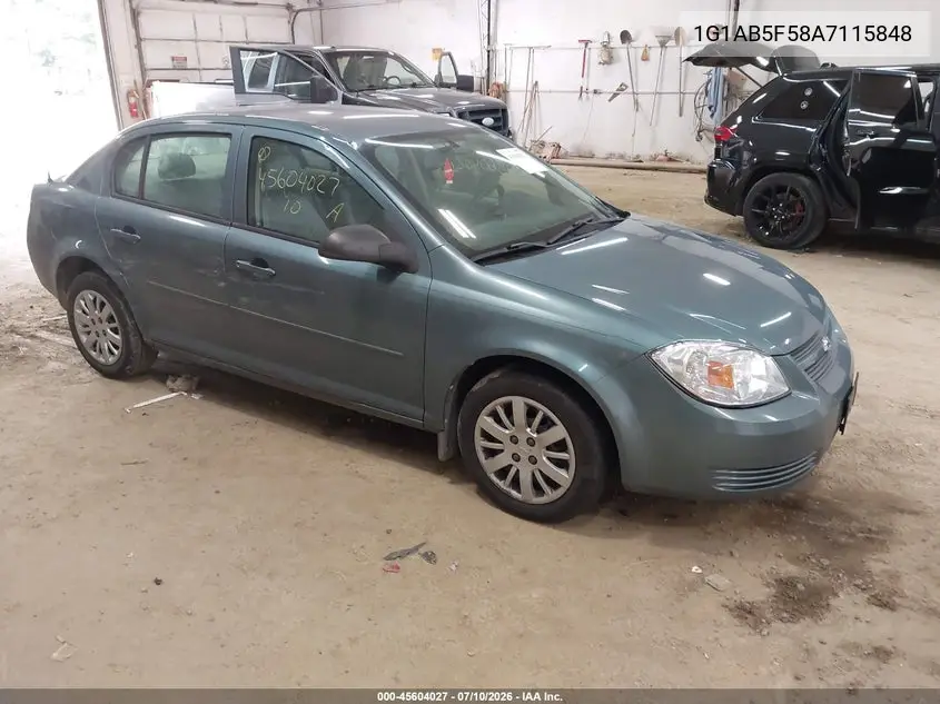 2010 Chevrolet Cobalt Ls VIN: 1G1AB5F58A7115848 Lot: 45604027