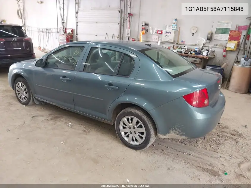 2010 Chevrolet Cobalt Ls VIN: 1G1AB5F58A7115848 Lot: 45604027