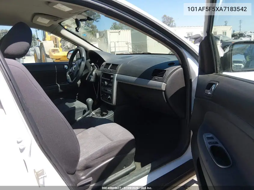 2010 Chevrolet Cobalt Lt VIN: 1G1AF5F5XA7183542 Lot: 45605877
