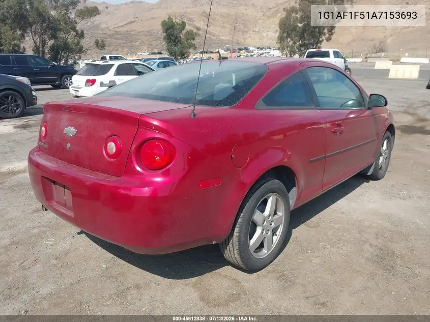2010 Chevrolet Cobalt Lt VIN: 1G1AF1F51A7153693 Lot: 45612838