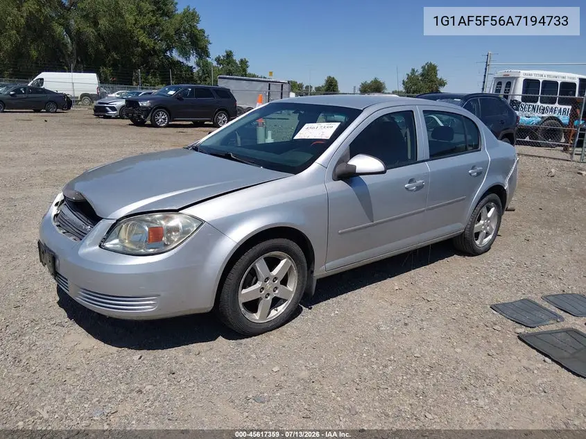 2010 Chevrolet Cobalt Lt VIN: 1G1AF5F56A7194733 Lot: 45617359