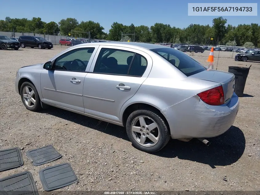 2010 Chevrolet Cobalt Lt VIN: 1G1AF5F56A7194733 Lot: 45617359