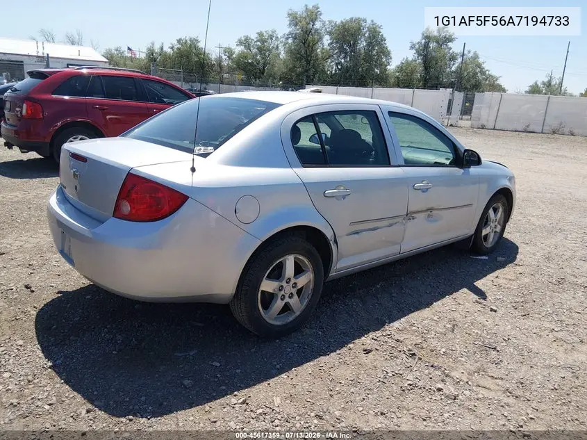 2010 Chevrolet Cobalt Lt VIN: 1G1AF5F56A7194733 Lot: 45617359