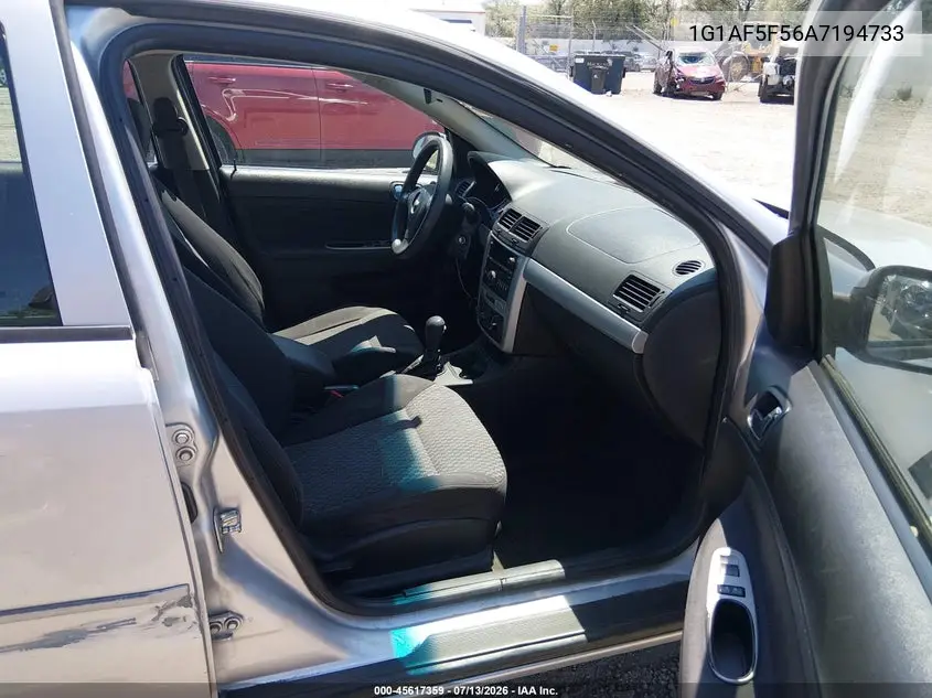 2010 Chevrolet Cobalt Lt VIN: 1G1AF5F56A7194733 Lot: 45617359
