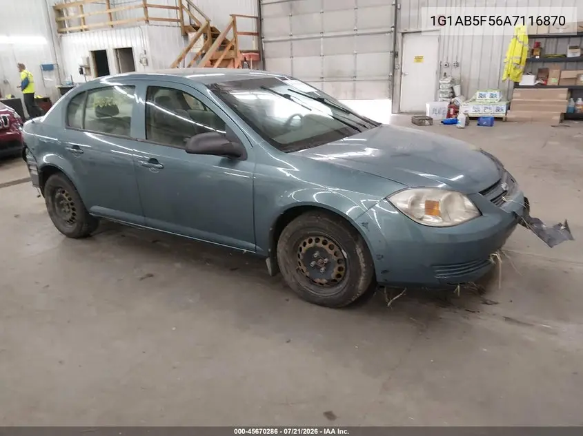 2010 Chevrolet Cobalt Ls VIN: 1G1AB5F56A7116870 Lot: 45670286