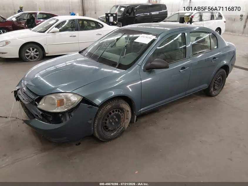 2010 Chevrolet Cobalt Ls VIN: 1G1AB5F56A7116870 Lot: 45670286