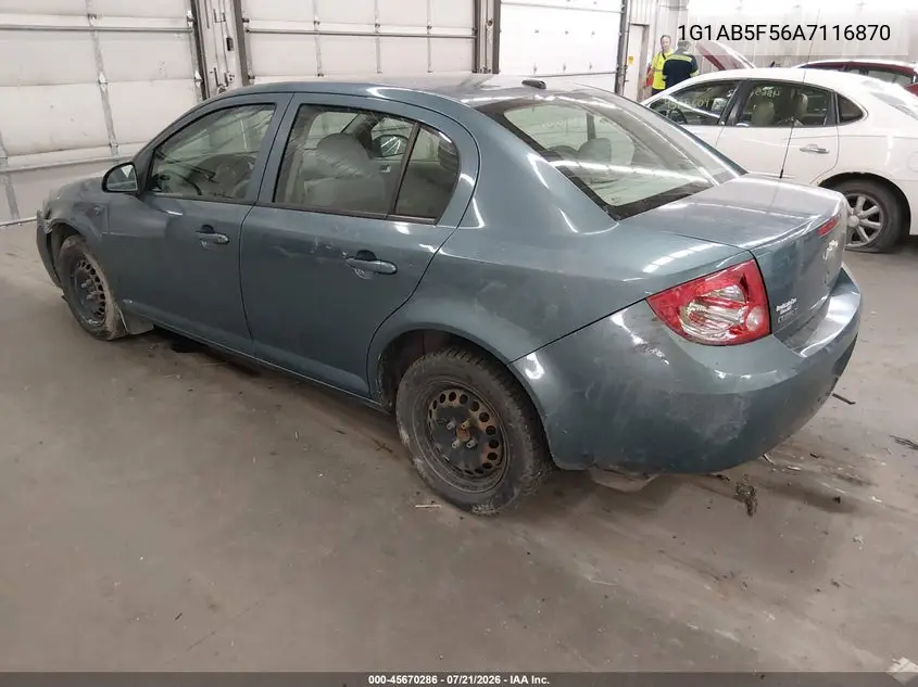 2010 Chevrolet Cobalt Ls VIN: 1G1AB5F56A7116870 Lot: 45670286