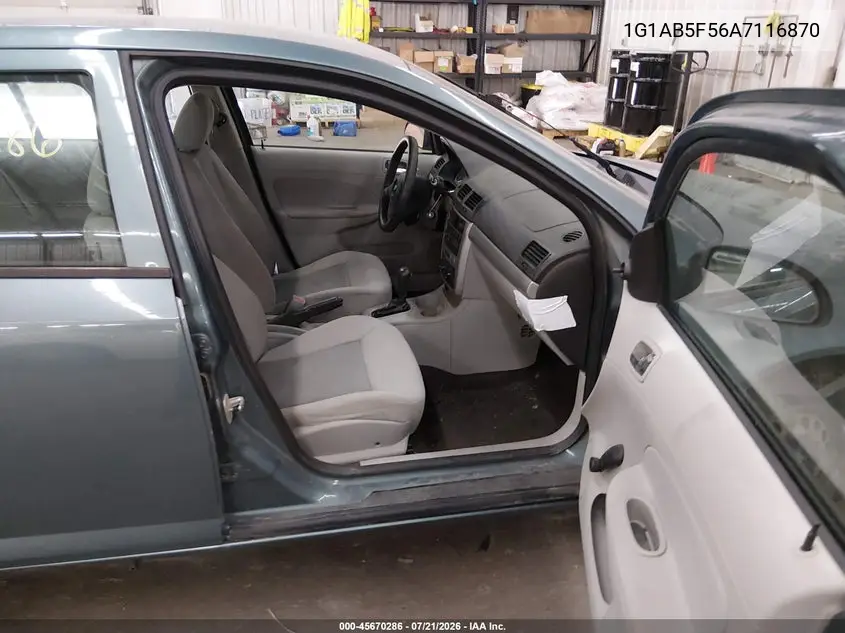 2010 Chevrolet Cobalt Ls VIN: 1G1AB5F56A7116870 Lot: 45670286
