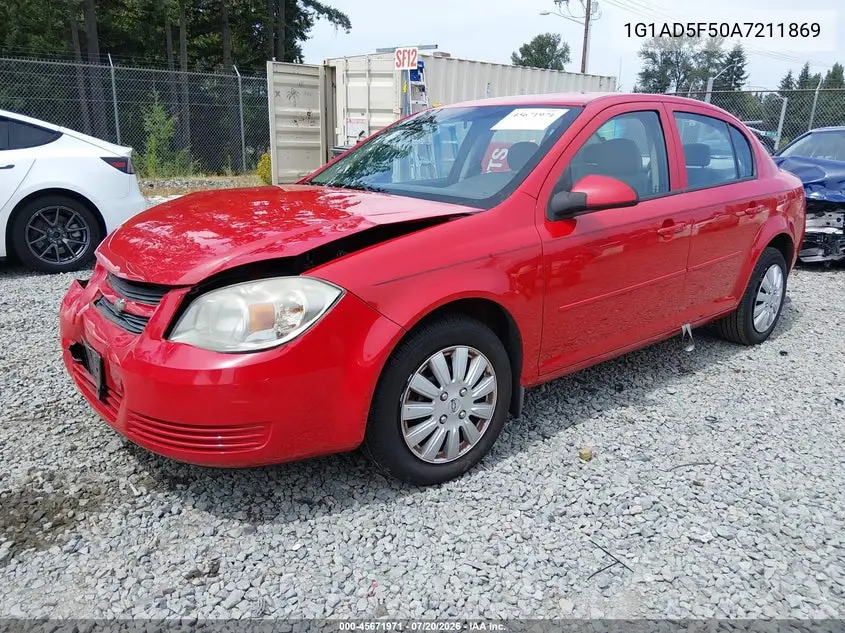 2010 Chevrolet Cobalt Lt VIN: 1G1AD5F50A7211869 Lot: 45671971