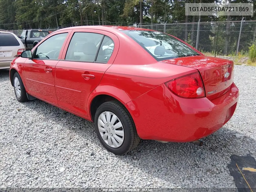 2010 Chevrolet Cobalt Lt VIN: 1G1AD5F50A7211869 Lot: 45671971