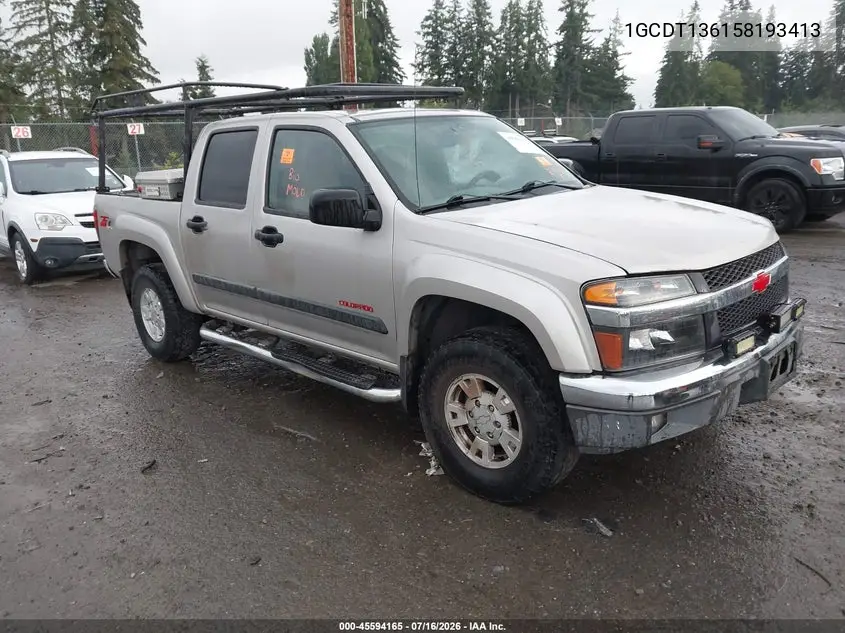 2005 Chevrolet Colorado Ls VIN: 1GCDT136158193413 Lot: 45594165