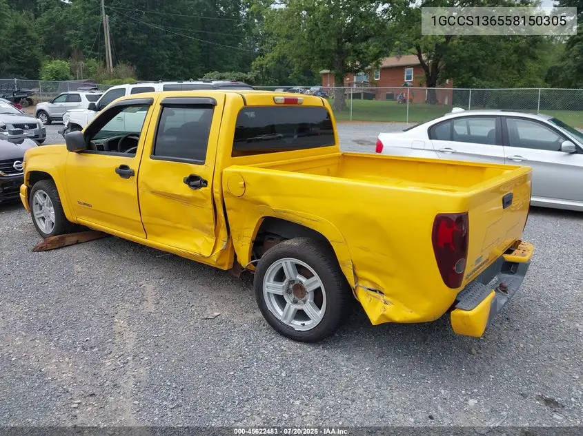 2005 Chevrolet Colorado Ls VIN: 1GCCS136558150305 Lot: 45622483