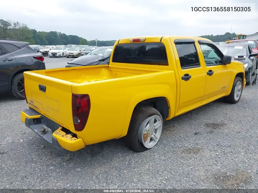 2005 Chevrolet Colorado Ls VIN: 1GCCS136558150305 Lot: 45622483
