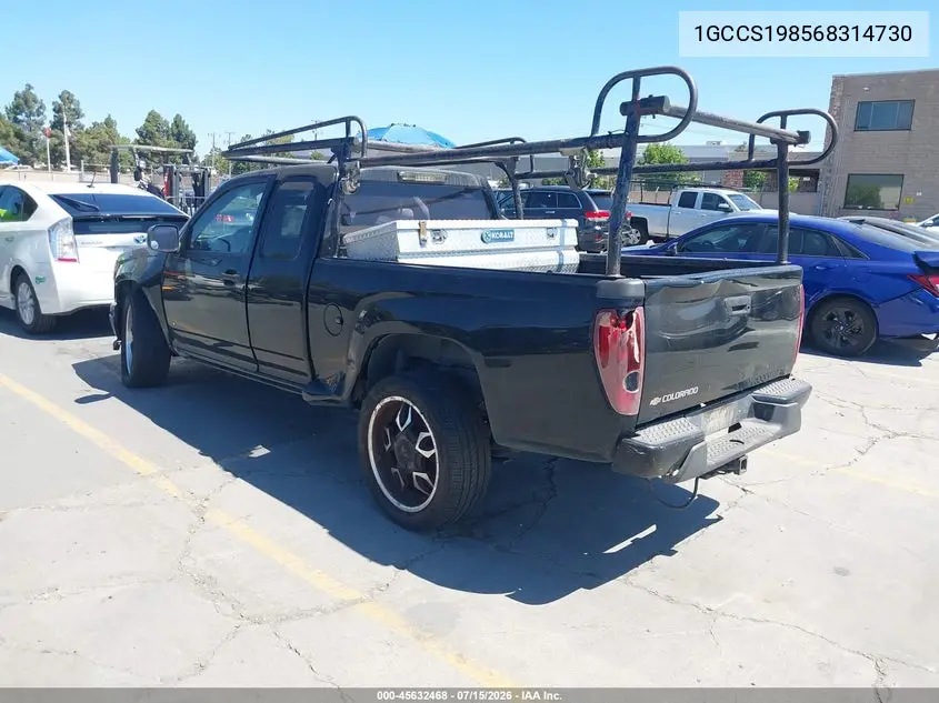 2006 Chevrolet Colorado Ls VIN: 1GCCS198568314730 Lot: 45632468