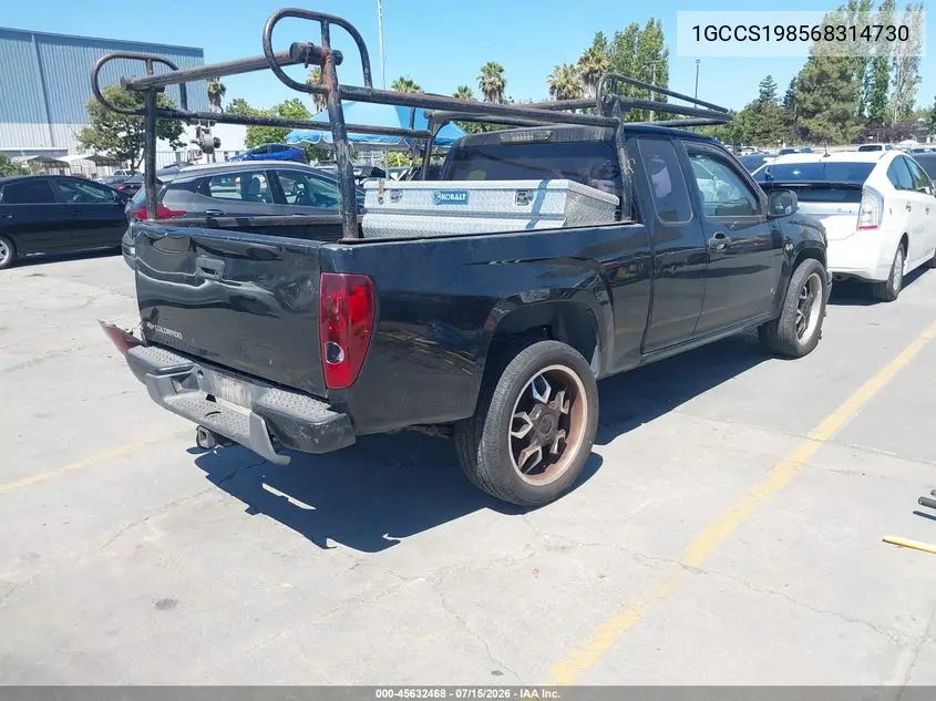2006 Chevrolet Colorado Ls VIN: 1GCCS198568314730 Lot: 45632468