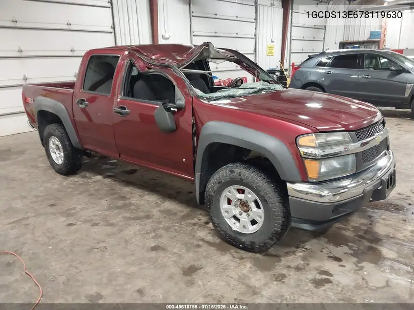 2007 Chevrolet Colorado Lt VIN: 1GCDS13E678119630 Lot: 45618756