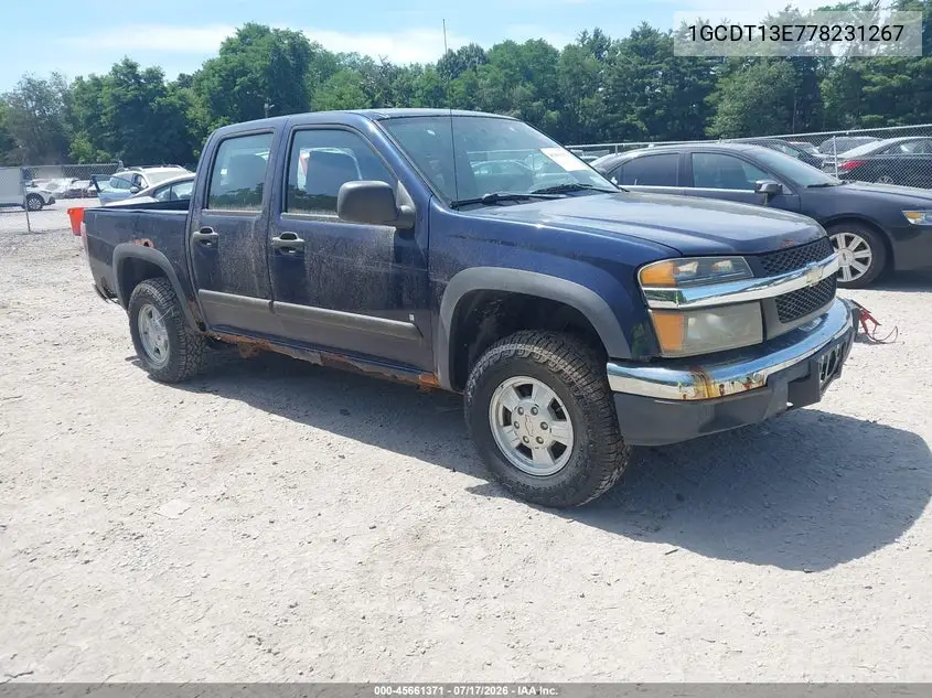 2007 Chevrolet Colorado Lt VIN: 1GCDT13E778231267 Lot: 45661371