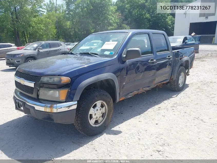 2007 Chevrolet Colorado Lt VIN: 1GCDT13E778231267 Lot: 45661371
