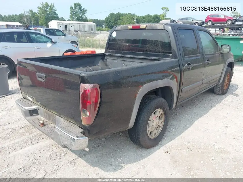 2008 Chevrolet Colorado Lt VIN: 1GCCS13E488166815 Lot: 45657998