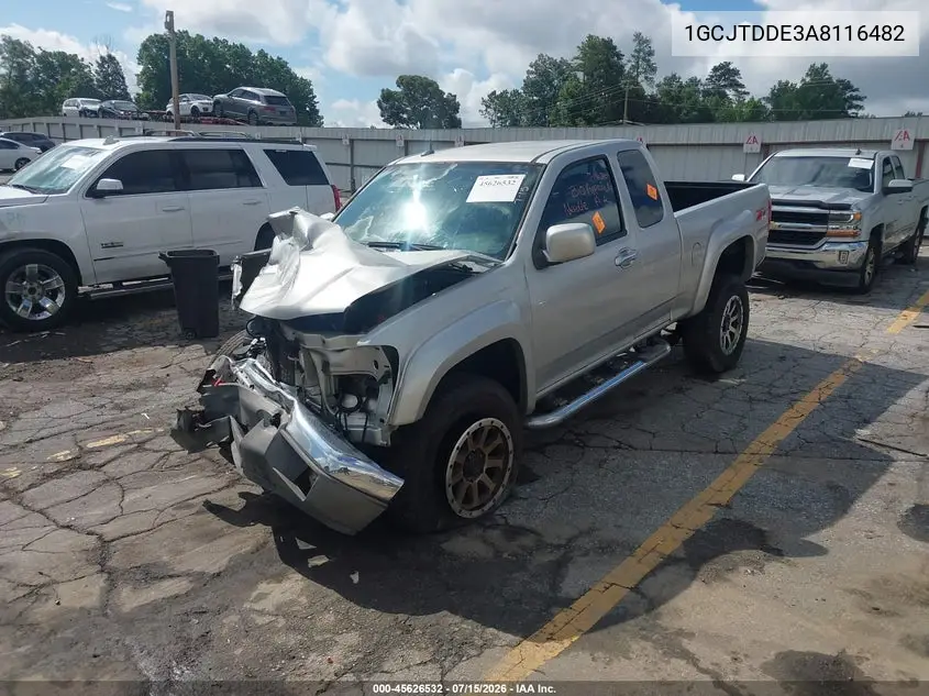 2010 Chevrolet Colorado 2Lt VIN: 1GCJTDDE3A8116482 Lot: 45626532