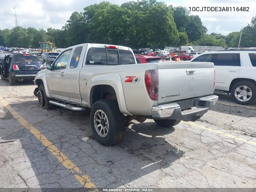 2010 Chevrolet Colorado 2Lt VIN: 1GCJTDDE3A8116482 Lot: 45626532