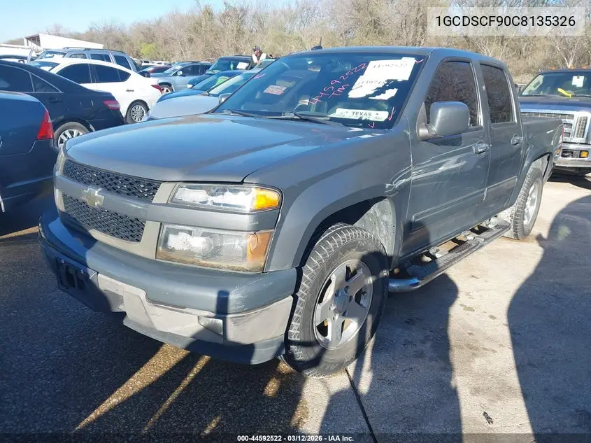 1GCDSCF90C8135326 2012 Chevrolet Colorado 1Lt