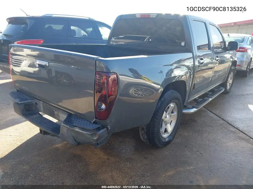 1GCDSCF90C8135326 2012 Chevrolet Colorado 1Lt