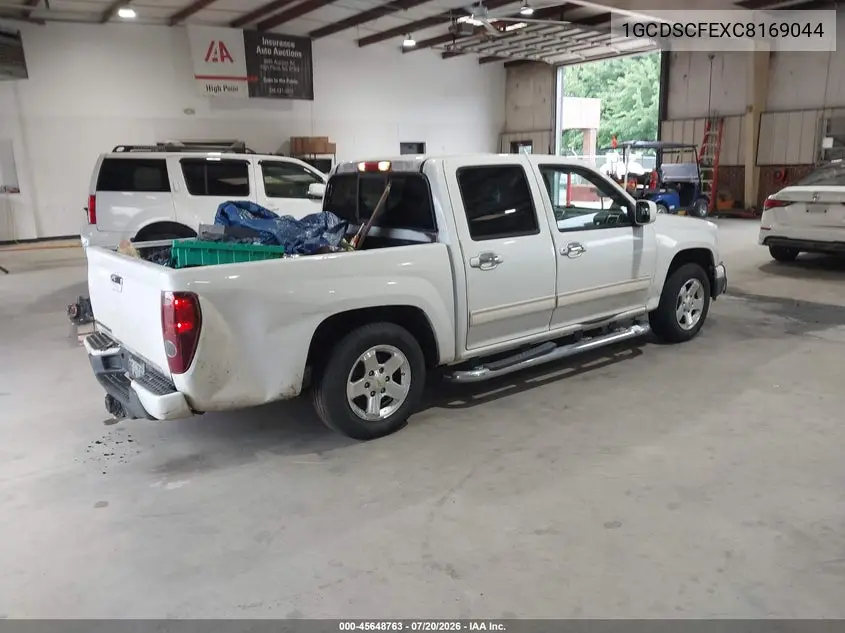 2012 Chevrolet Colorado Lt W/1Lt VIN: 1GCDSCFEXC8169044 Lot: 45648763