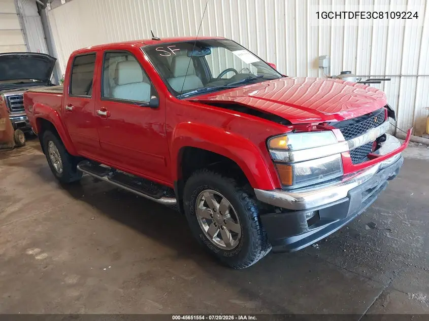 2012 Chevrolet Colorado Lt W/2Lt VIN: 1GCHTDFE3C8109224 Lot: 45651554