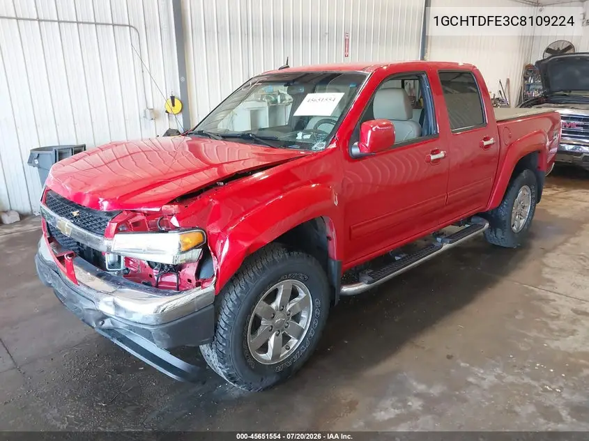 2012 Chevrolet Colorado Lt W/2Lt VIN: 1GCHTDFE3C8109224 Lot: 45651554