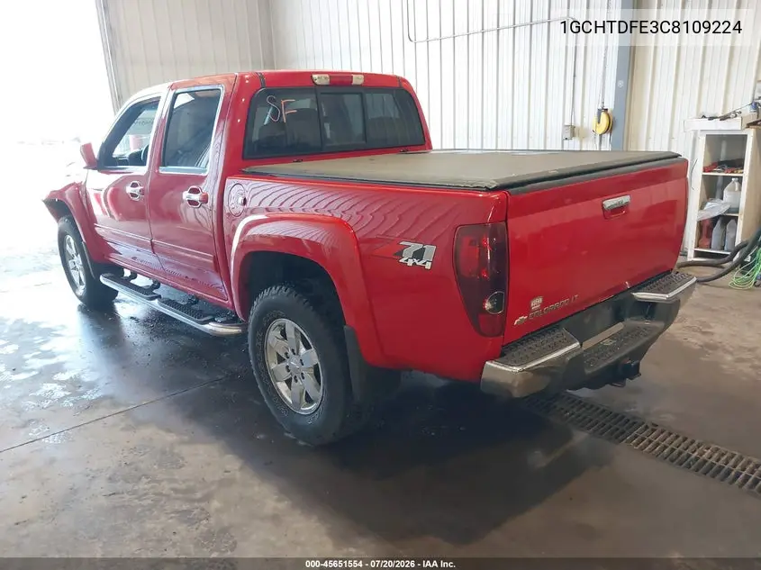 2012 Chevrolet Colorado Lt W/2Lt VIN: 1GCHTDFE3C8109224 Lot: 45651554