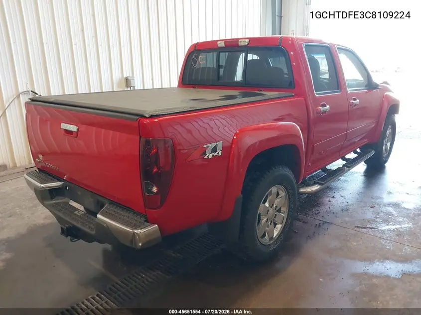 2012 Chevrolet Colorado Lt W/2Lt VIN: 1GCHTDFE3C8109224 Lot: 45651554