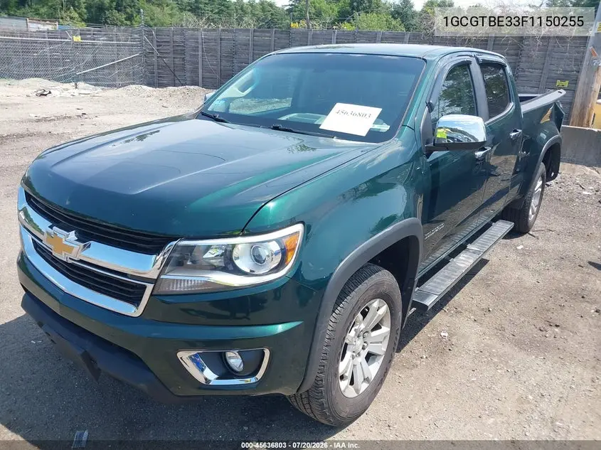 2015 Chevrolet Colorado 4Wd Lt VIN: 1GCGTBE33F1150255 Lot: 45636803
