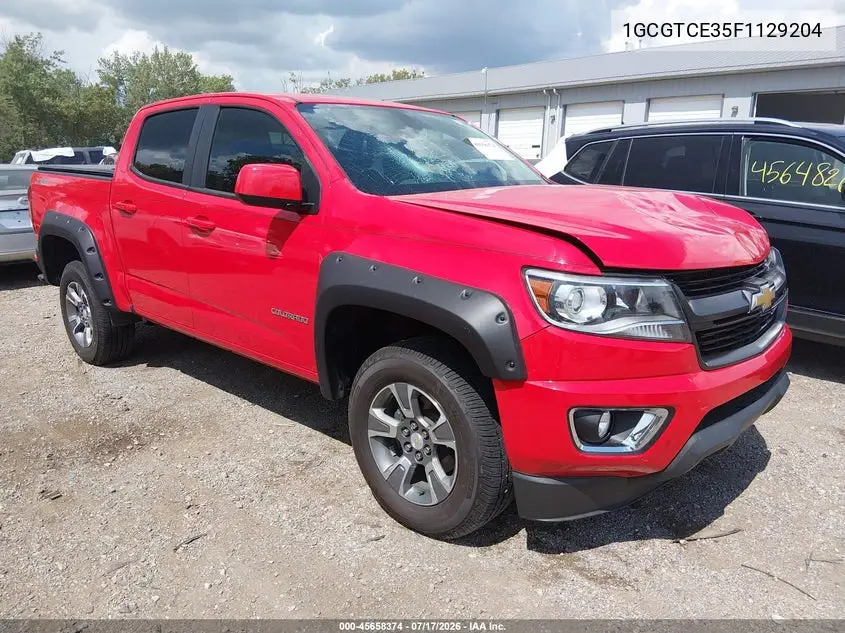 2015 Chevrolet Colorado Z71 VIN: 1GCGTCE35F1129204 Lot: 45658374
